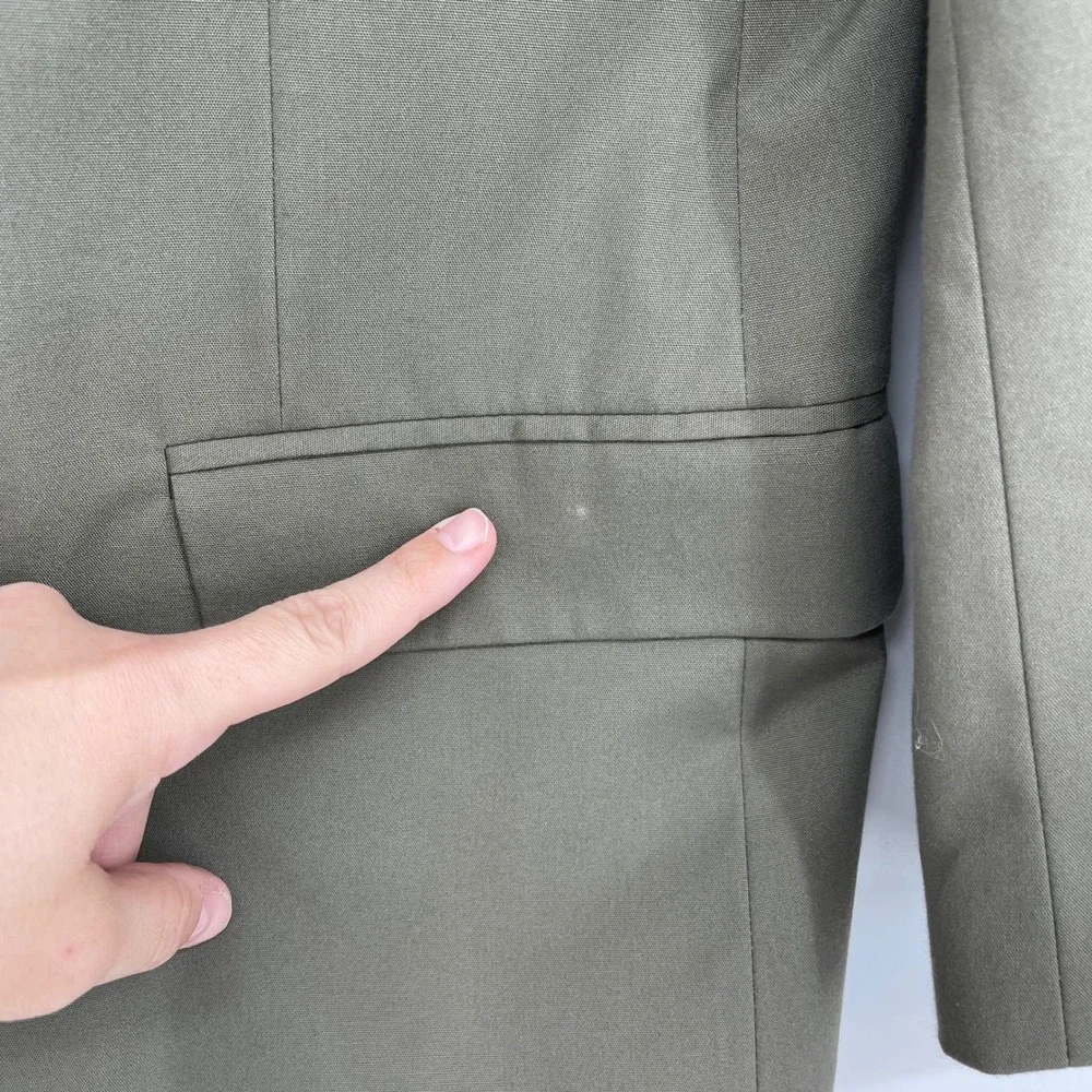 Brooks Brothers Stretch Men's 41R Blazer Sport Coat Khaki Olive 2 Button Classic